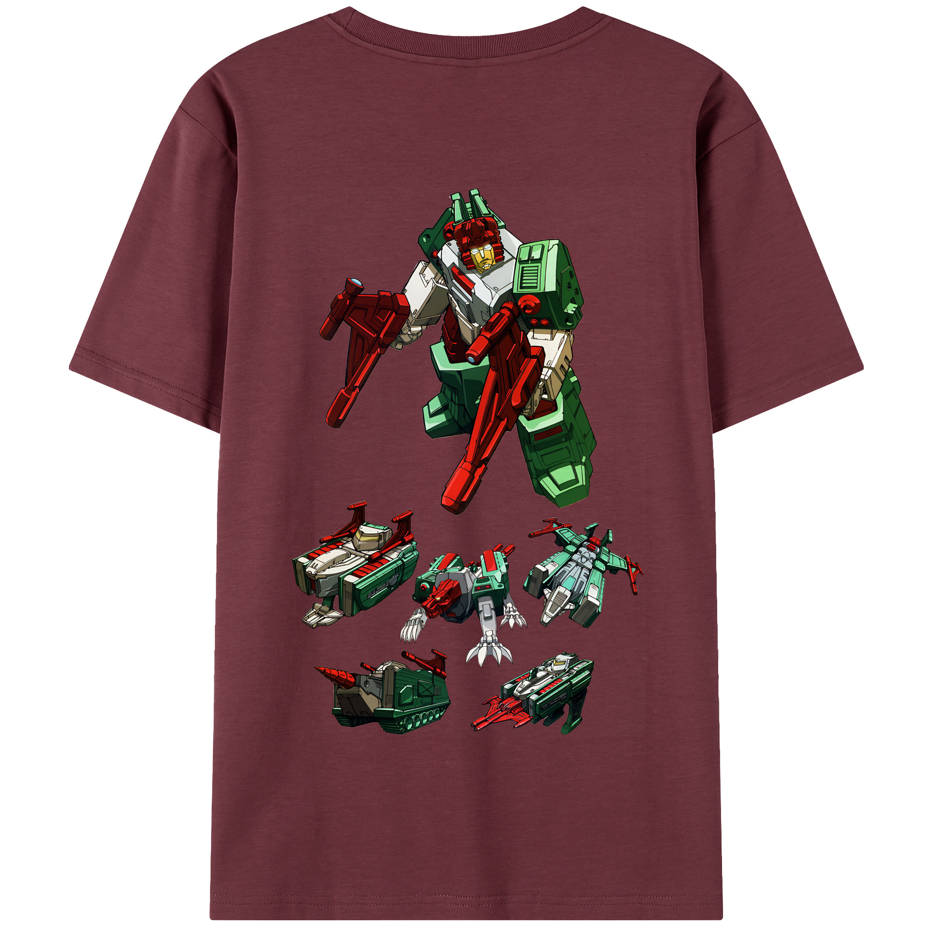 （画像用） Transformers トランスフォーマー 綿100％半袖Tシャツ（背面プリント）